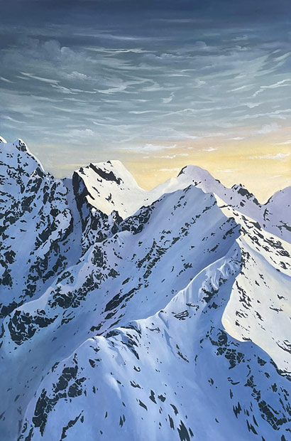 Holly Haines nz emerging artist, the Dolomites